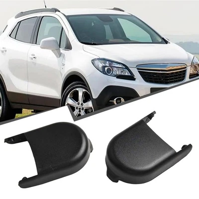 Wiper Nut Cap Pair for Opel For Mokka Vehicles from 2012 through 2018 Black - Image 1 of 4