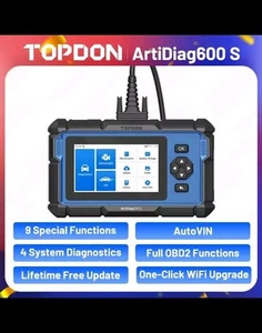 TOPDON ArtiDiag600S OBD2 Scanner Automotive Diagnostic Tool Code Reader Oil/BMS - Picture 1 of 6