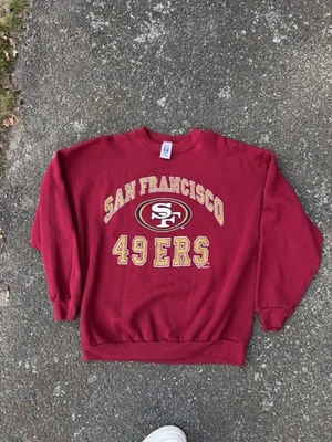 Sudadera De Colección 1996 San Francisco 49ers Cuello Redondo Talla XL Hecha en EE. UU. Logo 7 Foto 1 de 3