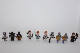 LEGO Marvel minifigures 10 total from sets 76124 76126 76030 Thor Rocket Ant-man