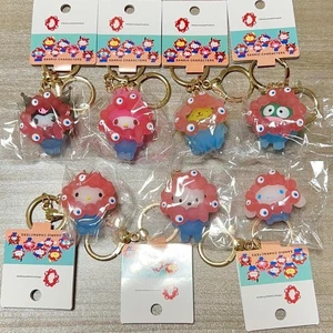 Sanrio x Myakumyaku klar Schlüsselanhänger 7er Set Osaka Kansai Expo 2025 limitiert NEU - Bild 1 von 15