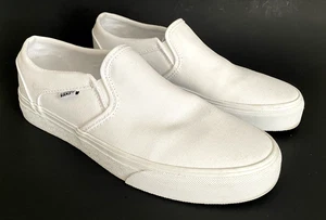 Vans Classic Slip-On White Schuhe Sneaker Damen 8,5 EU 39 kaum getragen EUC - Bild 1 von 14