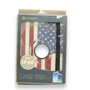 Leather Flip 360° Rotating Portfolio Case Cover for iPad Air 2 USA Flag - Picture 1 of 4