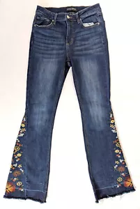 Bestickte Blumen Hippie Jeans Ashley Mason Premium Damengröße 7/28 - Bild 1 von 7