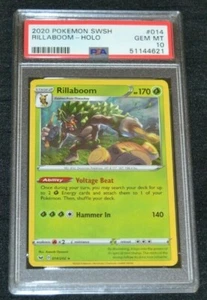 Holo Foil Rillaboom # 014/202 Sword & Shield Base Set Pokemon PSA 10 GEM MINT - Bild 1 von 1