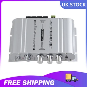 400W 2.1 Channel Car Audio Stereo Amplifier Speaker Power PC TV Laptop Tablet - Picture 1 of 12