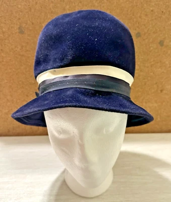 DE COLECCIÓN AÑOS 50 COTILLÓN IMPORTADO CUERPO AZUL MEDIADOS DE SIGLO MUJER SOMBRERO MARIONETA Foto 1 de 4