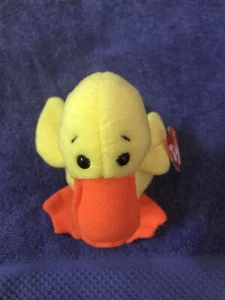 Ty Beanie Baby 1994 "Quackers The Duckling" With Tags - Picture 1 of 3