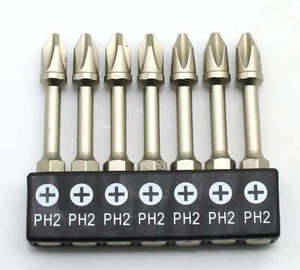 TMAX 7 pc T20 & PH2 Screwdriver Bits Set High Torque 2 Inches (50mm) - Picture 1 of 4