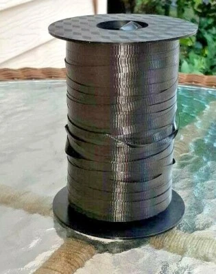 Crimped Curling Ribbon 500 Yard Spools Slightly Used Black Hot Pink Ivory... - Image 1 of 4