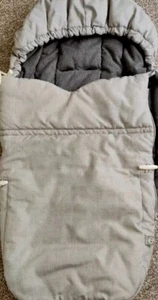 STOKKE LIGHT GREY MELANGE SOFT BAG,IDEAL FOR YOUNGER BABY DARK GREY LINING. - Picture 1 of 9