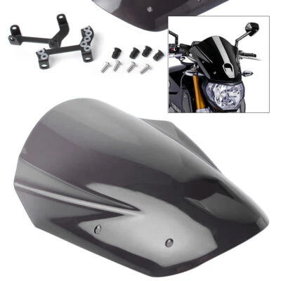 Windshield Windscreen w/ Bolts Bracket For Yamaha MT09 FZ09 2013-2016 2014 2015 Foto 1 de 4