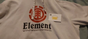 Element Vertical Pullover Hoodie - White - Large - Picture 1 of 10