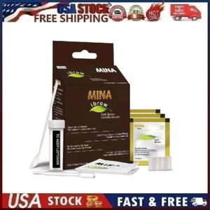 MinaiBrow Tint Kit Dark Brown | Natural Spot Coloring Brow Tinting Powder Wat... - Picture 1 of 15
