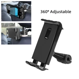 1PC 360° Adjustable 4-11" Phone iPad Car Back Seat Headrest Mount Tablet Holder - Picture 1 of 19