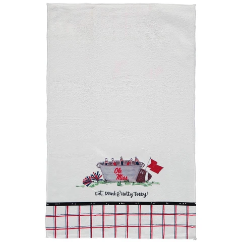 Ole Miss Rebels Eat Drink & Go Team Kitchen Towel Cover