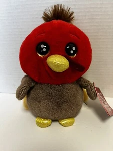 RUSS Lil Peepers TURKEY Plush Stuffed Animal Toy 2020 Zag Toys Thanksgiving 8" - Picture 1 of 5