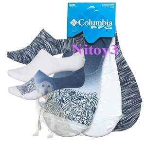 Columbia Sportswear PFG Liner No-Show Socks-3/Pack Women Size: 4-10” - Picture 1 of 1