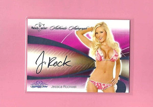 2008 BENCHWARMER JESSICA ROCKWELL AUTO CARD NRMT-MT