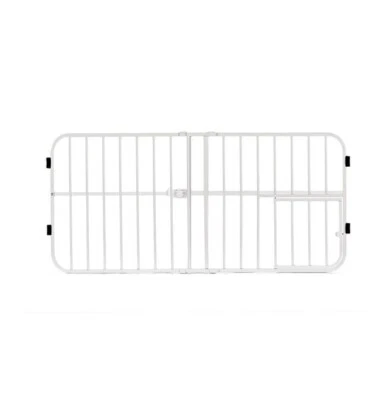 Carlson Lil Tuffy 0618DS Step Over Small Expandable Metal Pet Gate - White - Image 1 of 4