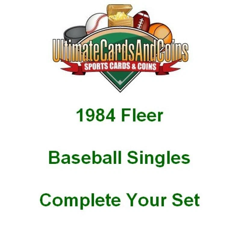 1984 Fleer Baseball Singles Complete Your Set 1-220 - Image 1 of 1
