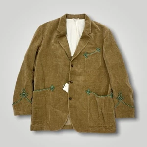 Gucci Camel Cotton and Linen Velvet Blazer Size US XXL, EU 54 Made in Italy - Picture 1 of 7