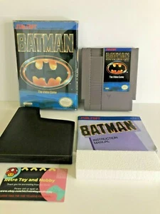 Batman Nintendo NES 1990 Video Game Complete in BOX CIB Manual Styrofoam - Picture 1 of 12