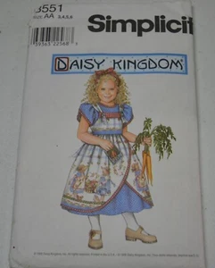 Size 3 4 5 6 Vintage Daisy Kingdom Dress Sewing Pattern 8351 Uncut 1998 - Picture 1 of 3