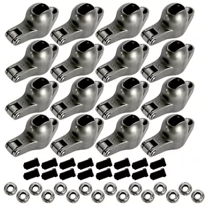 Fits Chevy BBC 454 Engine Roller Tip Rocker Arm Set 1.7 Ratio 7/16'' Stud Steel - Bild 1 von 7