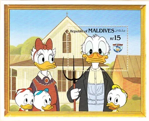 MA MALDIVES 1048 DISNEY DONALD DUCK - Picture 1 of 1