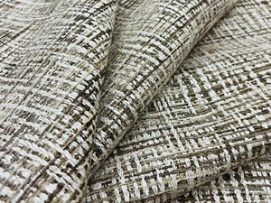 Larsen Textured Semi Plain Tweed Uphol. Fabric- Griffin / Mocha 6.50 yd L9102-02 - Picture 1 of 4