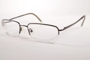 Police Eyeglasses V 2910 Unisex Grey Semi-Rimless Metal Eyewear Glasses Frames - Picture 1 of 4