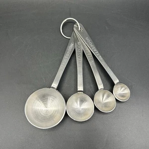 Vintage 863 Amco© Measuring Spoons Rustproof 18/8 Stainless Set of 4 China - Picture 1 of 5