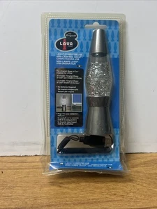 USB Powered Silver Glitter Lava Lamp Office Desk Decor Original Lava Brand 2005 - Photo 1/2
