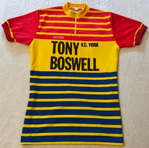 Maglia ciclismo vintage anni 80 90 Impsport Tony Boswell York piccola - Foto 1 di 18