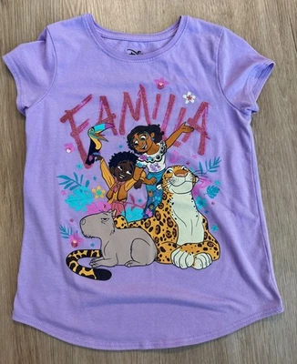 Camiseta Gráfica Niñas Talla 7 Jumping Frijoles Encanto "Tropical Familia" Foto 1 de 3
