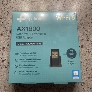 Adaptateur USB sans fil TP-Link AX1800 Nano Wi-Fi 6 noir Archer TX1800U scellé - Photo 1/2