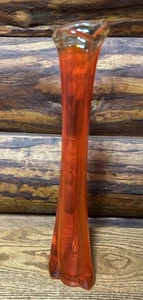 VINTAGE VIKING? ORANGE GLOW VASE - Picture 1 of 6