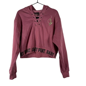Sudadera con Capucha Baby Phat Mujer Rosa Manga Larga Cordones Cuello en V Bordada L - Imagen 1 de 6