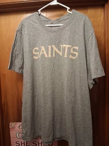 Neu mit Etikett Nike meliertes graues New Orleans Saints T-Shirt für Herren Größe 3XL. - Bild 1 von 8