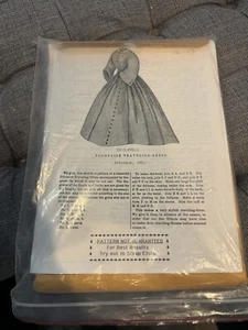 Pattern For Polonaise Traveling Dress Peterson, 1861 LD-5-PTD-1 B2 - Picture 1 of 2