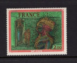 Francia 1976 Cabeza de mujer, pintura de Jean Carzou, ART MNH Sc 1499 - Imagen 1 de 1