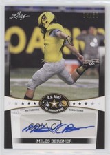 2013 Leaf US Army All-American Bowl Auto Black /50 Miles Bergner #BA-MB2 Auto
