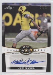 2013 Leaf US Army All-American Bowl Auto Black /50 Miles Bergner #BA-MB2 Auto