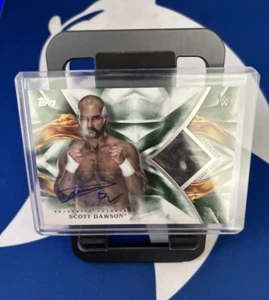 2019 TOPPS WWE UNDISPUTED SCOTT DAWSON AUTO RELIC GREEN /50 NEW MINT - Picture 1 of 3