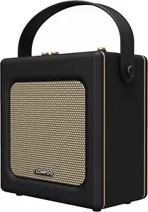 Retro Tragbar Boombox Bluetooth Lautsprecher in Lederoptik mit Akku, 20W Kompakt - Bild 1 von 8