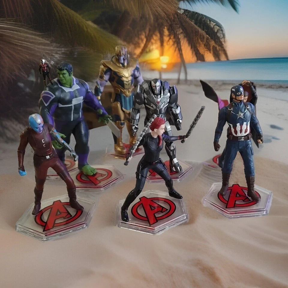 Lote de 7 figuras de acción de PVC de 4" de Disney Marvel Avengers Endgame Deluxe Foto 1 de 4