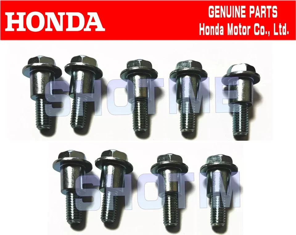 HONDA 96-00 CIVIC EX D16Y8 Timing Belt Cover Bolt 9 pcs OEM - Image 1 of 1