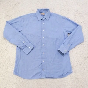 Gitman Bros Shirt Mens 16 35 Blue Plaid Button Up Casual Dress USA - Picture 1 of 9