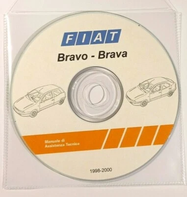 CD MANUALE OFFICINA FIAT BRAVO BRAVA 1.2-1.6-1.8 16V-1.4 12V-1.9D-JTD-TD 2.0 20V - Immagine 1 di 4
